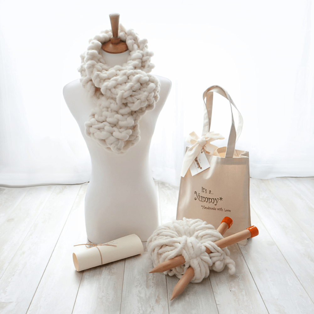 DIY Knit Scarf Kit – It's a Yummy